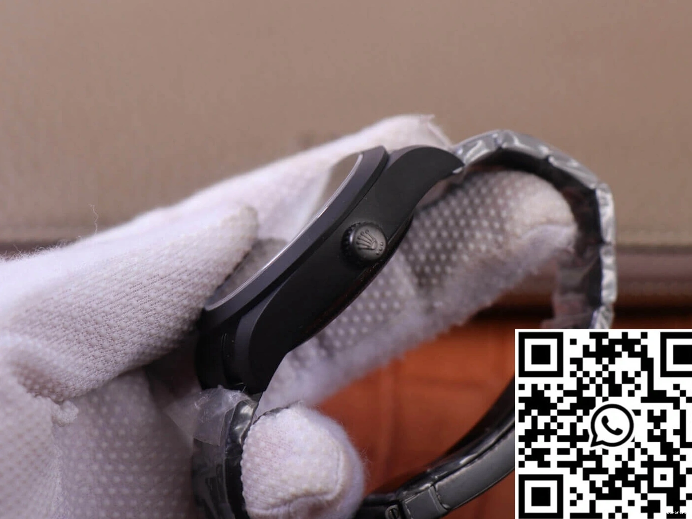 case Label Base Black LNT01HS-001 Design Replica Noir Rolex Milgauss watch Factory 116400 JB 0407